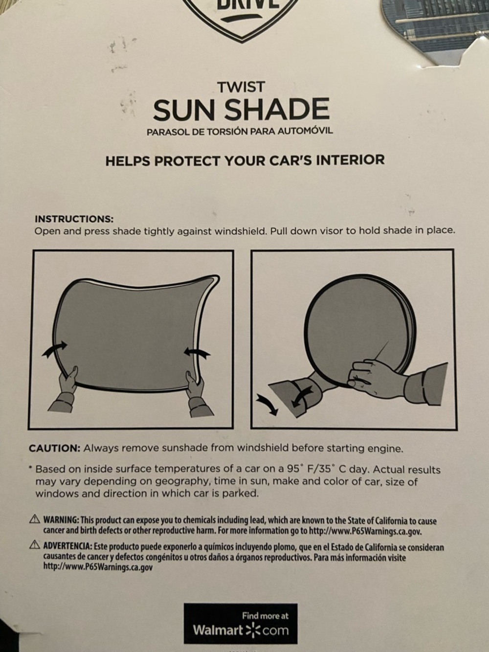 Auto Drive Twist Sun Shade - Leopard Print - Picture 4 of 4
